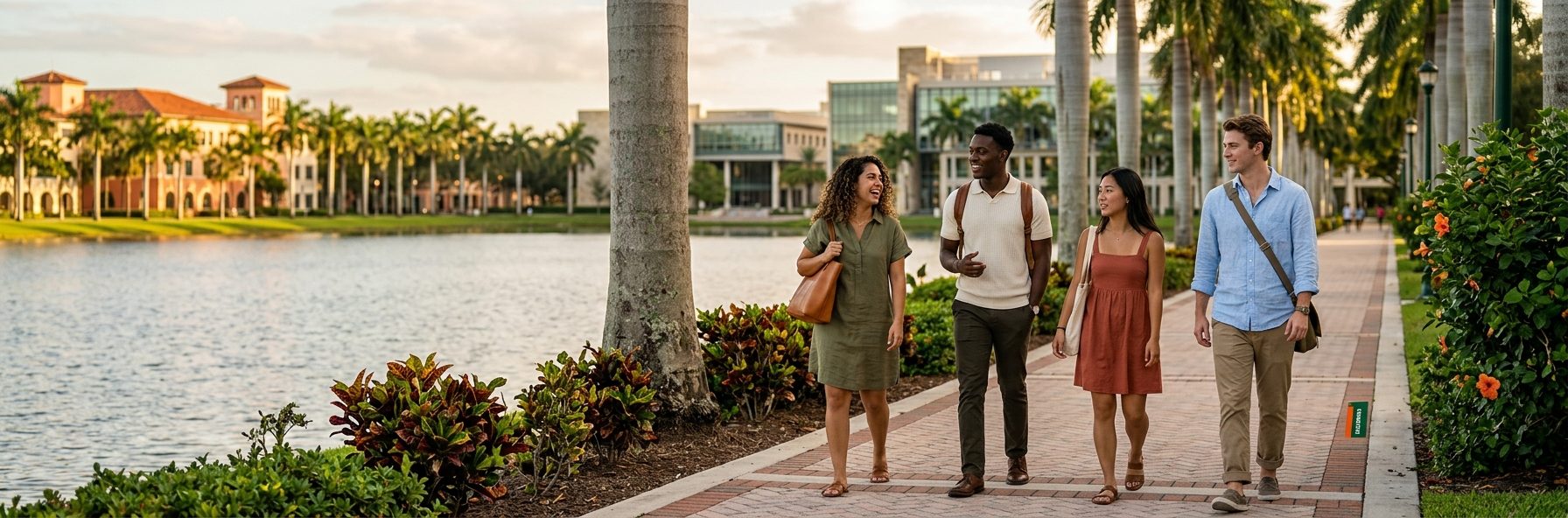 University of Miami campus, a short walk away